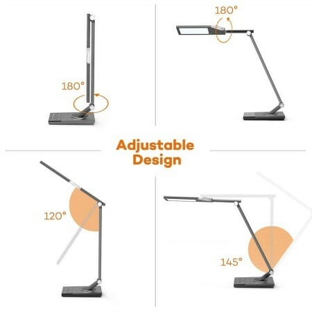 LED Desk Lamp, TaoTronics Stylish Metal Table Lamps