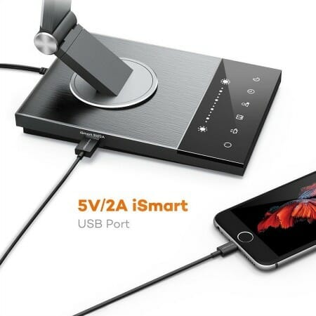 LED Desk Lamp, TaoTronics Stylish Metal Table Lamps